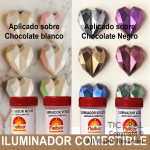 F.ILUMINADOR COMESTIBLE POLVO ORO 3GR x 4